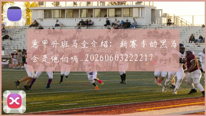 意甲升班马全介绍：新赛季的黑马会是他们吗_20260603222217